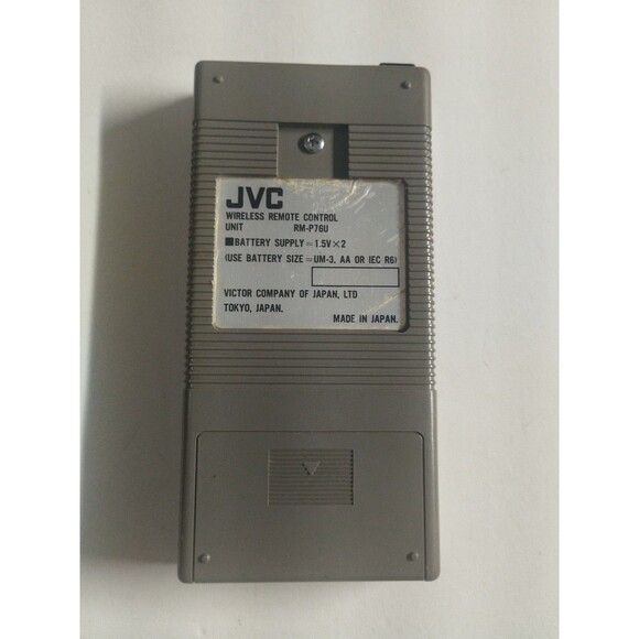 JVC wireless remote control RM-P76U for VCR model BR6200U - Picture 2 of 3